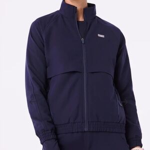 Figs Navy Sydney Scrub Jacket XS